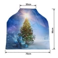 thumbnail image 2 of PKQWTM Christmas Tree Gifts Snowy Landscape Fir Trees Nursing Cover Baby Breastfeeding Infant Feeding Cover Baby Car Seat Cover, 2 of 2