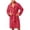 A-Red, variant on Mens Robes Plush Fleece Long Sleeves Homewear Belted Sleepwear with Pockets Big and Tall Fall Loungewear L