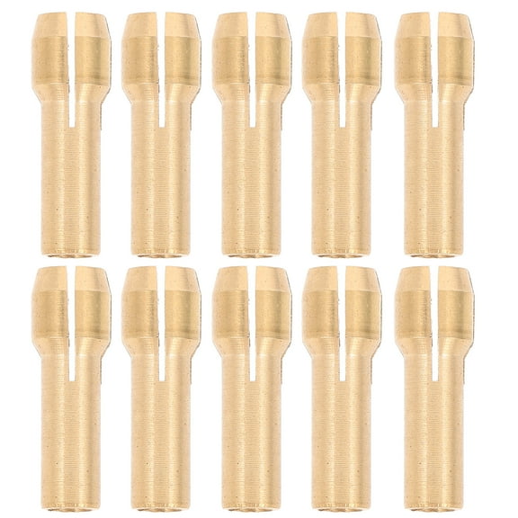 10pcs Drill Tool Kit with Brass Collet Adapter for Rotary Drill Chuck Set Replacement