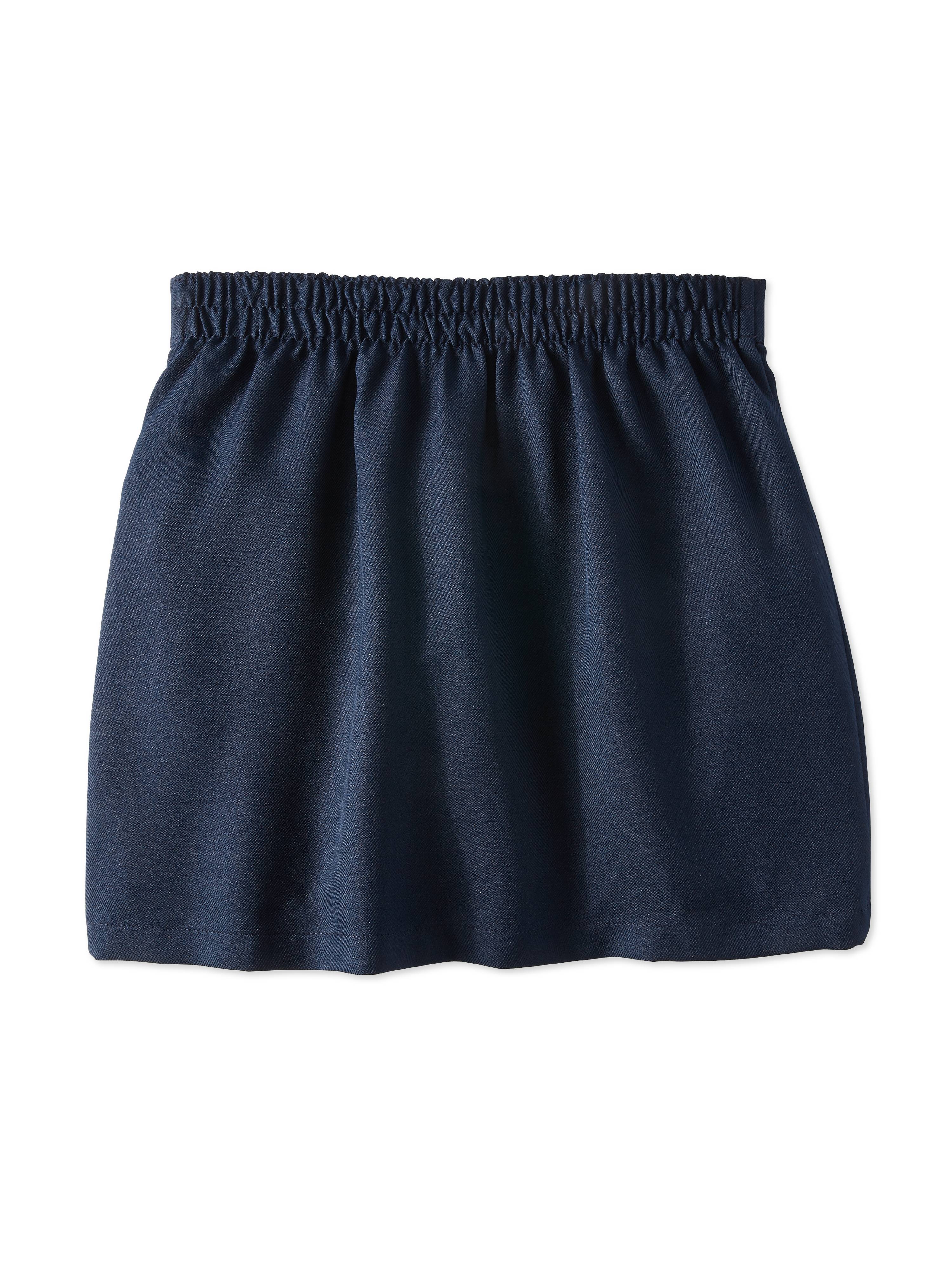 Wonder Nation Girls School Uniform Button Side Tab Scooter Skirt, Sizes 4-16 & Plus - image 3 of 4