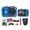 Blue, variant on KODAK PIXPRO WPZ2 Rugged Waterproof Shockproof Dustproof WiFi Digital Vlogging Camera 16MP (Red) Bundle With 32GB Memory Card + Vlogger Tripod + Bag + Cleaning Kit + More Accessories