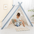 thumbnail image 4 of Comfy Cubs Kids Play Tent - Indoor Kids Tent - 100% Cotton Canvas, - Safe & Portable (Pacific Blue), 4 of 7