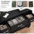 thumbnail image 5 of Dresser for Bedroom, Wooden 7 Drawer Chest, 51" Wide Modern Storage Dresser TV Stand with Metal Handles, Versatile Closet Organizer for Living Room, Hallway, Entryway, Black, 5 of 7
