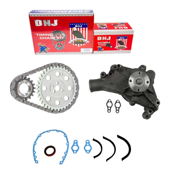 DNJ TK3102AWP Timing Chain Kit with Water Pump Fits Cars & Trucks 80-95 Chevrolet 5.0L V8 OHV