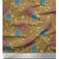 thumbnail image 1 of Soimoi Georgette Viscose Fabric Artistic Floral Decor Fabric Printed Yard 42 Inch Wide, 1 of 3