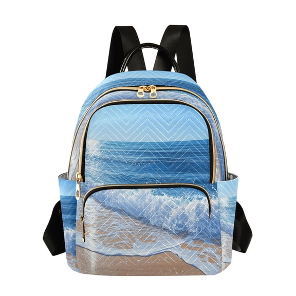 ALAZA Summer Ocean Womens Travel Laptop Backpack Large Daypack Ladies Shoulder Bags S