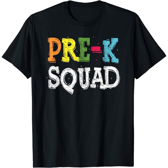 Pre-K Squad Teacher Student Kids Preschool Back To School T-Shirt