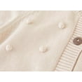thumbnail image 5 of ibuvkizy Girls Sweaters!Girls Cardigan Boys and Girls Knitted Cotton Long Sleeve Sweater Cardigan Button Up Cardigan Toddler Baby Girl Fall Outfits Khaki,7 Years, 5 of 9