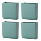 thumbnail image 1 of Caja de almacenamiento de control remoto montada en la pared sin agujeros de 4 piezas, verde MFZFUKR CPB-DE-WX567-3, 1 of 5