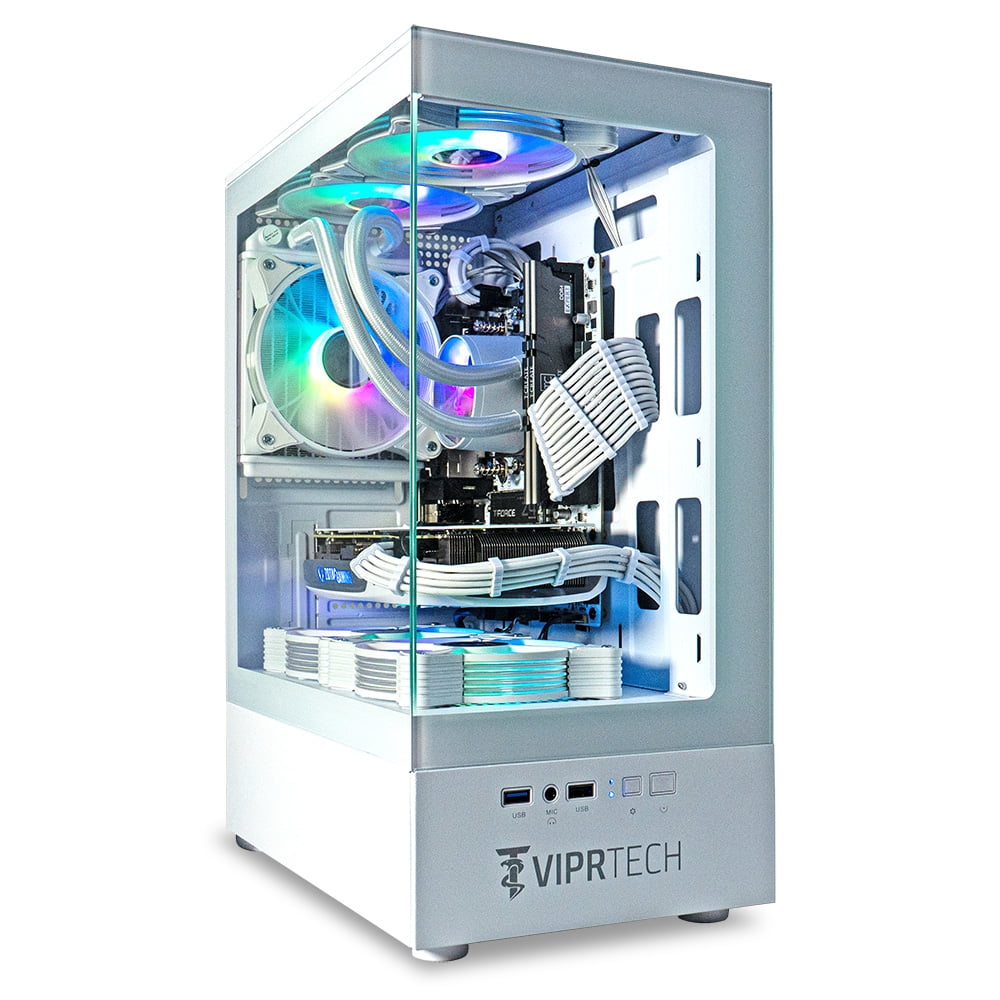 ViprTech Stryker 3.0 Gaming PC - AMD Ryzen 7 (4.1GHz), RTX 3060 12G, 16G DDR4, 1T SSD, Desktop White