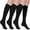 3 Black, variant on Sunm Boutique 3 Pairs Zipper Compression Socks 15-20 mmHg Closed Toe Compression Stocking for Women & Men(1 Pair Black+2 Pair Beige)
