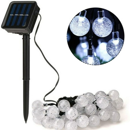 

Solar Garden Lights 20 Led Retro Bulb Ball String Light Outdoor Fairy Lamp