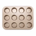 thumbnail image 5 of Molde de acero al carbono antiadherente espesado para pasteles, utensilios multifuncionales para hornear, bandeja para hornear de 6, 12 y 24 agujeros, 5 of 5