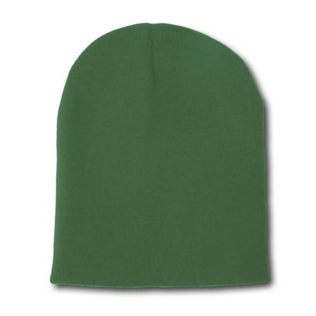 Orange Womens Beanie - Blank Short Beanie Cap- Many Colors Available