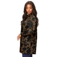 thumbnail image 4 of Roaman's Women's Plus Size Kate Long-Sleeve Crisp Cotton-Blend Button-Front Tunic, 4 of 6