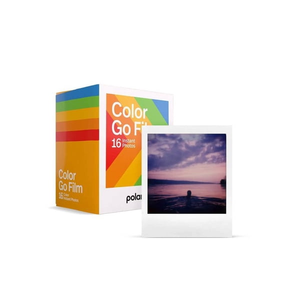 Instant Film Double Pack, ISO 600, 8 Exposures Per Pack for Mini Instant Camera, Produces Classic Square Photos with Vibrant Colors and Glossy Finish for Everyday Memories