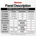 thumbnail image 3 of ANENG Smart Digital Voltage Tester Pen - ANENG A3005, High Precision Non-Contact Multimeter with Automatic Function Detection, Overload Protection, Backlit Display, and Low Power Consumption (Battery, 3 of 6