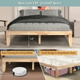thumbnail image 4 of Costway Queen Size Wood Bed Frame & 8" Foam Mattress Set CertiPUR-US Certified Natural, 4 of 9