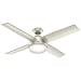 thumbnail image 3 of Hunter Dempsey 52" Indoor/Outdoor Ceiling Fan with LED Light and Remote, Nickel, 3 of 10