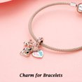thumbnail image 2 of ROSIANNA 925 Sterling Silver Charm for Bracelets Women Silver Shoes Footprints Charm Necklace Pendant, 2 of 7