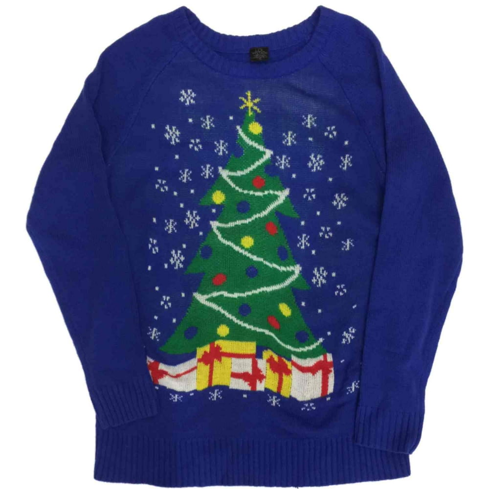 LOL Vintage Womens Knit Christmas Tree Sweater Christmas Gifts