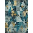 thumbnail image 2 of Addison Rugs Chantille Indoor/Outdoor Transitional Geometric Teal Machine Washable Rectangle Rug, 3' x 5', 2 of 8