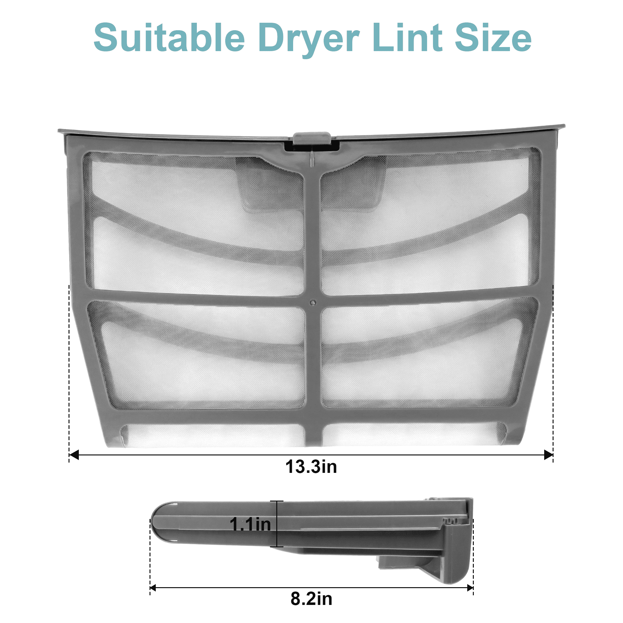 Beaquicy Dryer Lint Screen Filter Replacement for W10859086 W10608811 W10701353