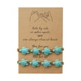 thumbnail image 1 of Bohemio Turquesa Turtle Bead pulsera ajustable tejida a mano pulsera de la vendimia con la tarjeta para las mujeres los hombres joyería de la playa, 1 of 6