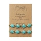 thumbnail image 1 of Bohemio Turquesa Turtle Bead pulsera ajustable tejida a mano pulsera de la vendimia con la tarjeta para las mujeres los hombres joyería de la playa, 1 of 6