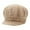 Khaki, variant on Winter Thick Soft Yarn Knitted Hat with Brim & Rhinestone - Warm Thermal for Autumn/Winter, Stylish Headwear for Cold Weather Outdoor Activities,Size:One Size