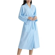 yievot Women Robe Soft Shawl Collar Robes Bathrobe Sleepwear Loungewear