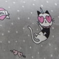 thumbnail image 3 of Frazada Calientita Individual Elefantito Gris Gatos Queen, 3 of 3
