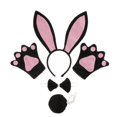 thumbnail image 2 of 4 Unids / Set Kid Girls Bunny Rabbit Diadema De Accesorios Conjunto De Disfraces Yuyangstore Bunny Fancy Dress Sets, 2 of 7
