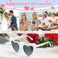 thumbnail image 4 of CEYAZYE 6/12/24/48 Pack Heart Sunglasses Fashion Heart Shaped Glasses Bachelor Party Sunglasses Women's Wedding Party, 4 of 14