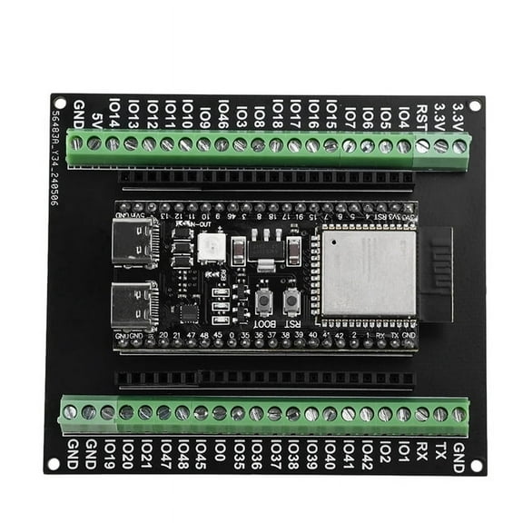 ESP32-S3 Expansion Board GPIO 1 Into 2 Breakout Board Double-Layers Expansion Board with N8R2/N16R8 Development Board A