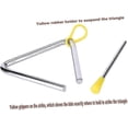 thumbnail image 4 of 5 Pack Musical Triangle Instrument Set 4 5 6 7 8 Inch Music Triangle With Striker For Kids Children, 4 of 4