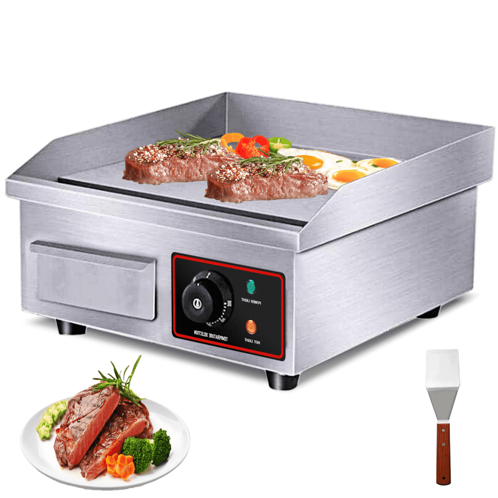 Stainless steel table top mini electric flat griddle grill_BBQ griddle -  AliExpress