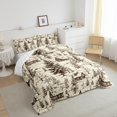 thumbnail image 3 of Manfei Rustic Farmhouse 3 Pieces Queen Comforter Set,Lodge Cabin Bedding Sets,Botanical Plant Bedding Comforter Set,Ultra Soft Vintage Room Decorative,Reversible, 3 of 8