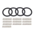 thumbnail image 3 of 4 Pieces RC Wheel Beadlocks Outer Ring 1/10 1.9 Inch Car Model Rim Replacing Upgraded Spare Replacement for TRX4 SCX10 90046 D90 Black, 3 of 9