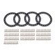 thumbnail image 1 of Bewildely Paquete de 10 RC Wheel Beadlocks Ring 1:10 aleación de aluminio 1,9 pulgadas modelo juguete llanta Exterior reemplazo para TRX4 SCX10 Kits de construcción modelo Negro, 1 of 6