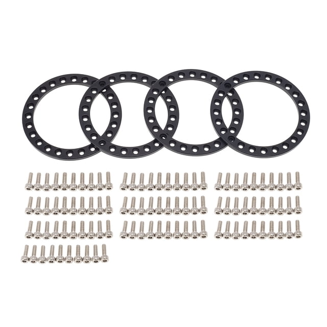 Rueda Beadlocks Bewildely 4x 1/10 1.9 pulgadas modelo llanta reemplazo negro