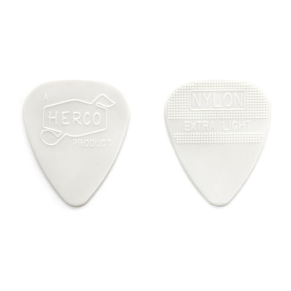 Dunlop Herco Vintage 66' Extra Light Picks White (6-Pack)