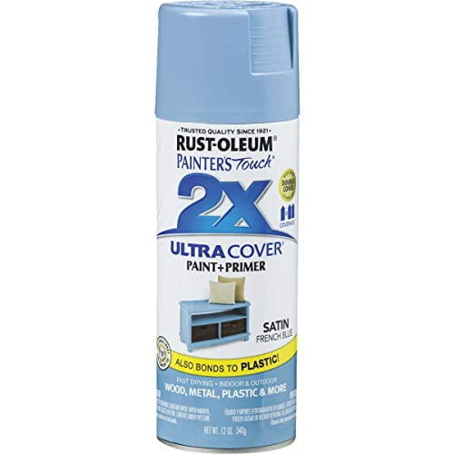 Rust-Oleum 314752 Painter's Touch 2X Ultra Cover, 12 Oz, Satin French Blue