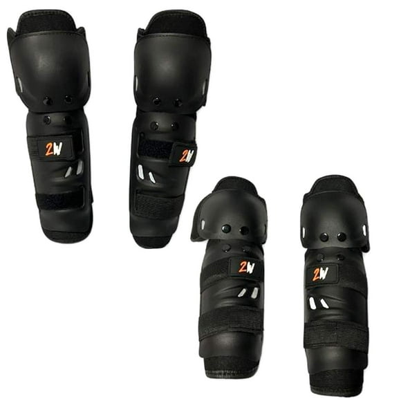 Par De Coderas Rodilleras Proteccion 4 piezas Negro 2W