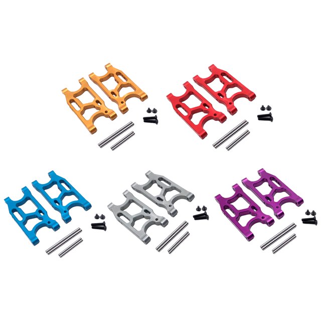 maskred RCGOFOLLOW Aluminum Alloy Enhanced Rear Lower Suspension Arm Rc Rear Lower Suspension Arm For 1/14 Wltoys 144001 Red