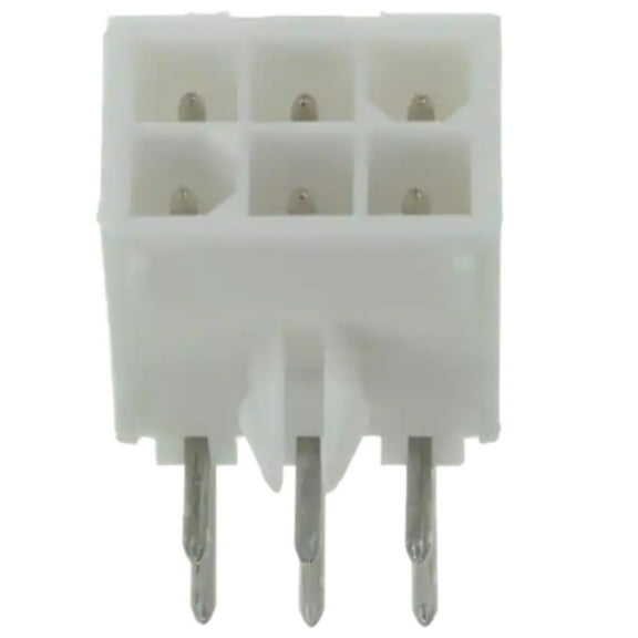 Pack of 5 1-770969-1 Connector Power HDR 6 POS 4.14mm Solder RA Thru-Hole 6 Terminal 1 Port
