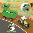 thumbnail image 3 of LINXUXIE Farm Animal Set,Farm Barn Playset with Tractor, Trailer, Horse Stable, Fence and Farm Accessories, Birthday Gifts for Kids 3-5 5-8 8-12 Year Old, 3 of 7