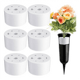 thumbnail image 2 of 6 Pcs Cemetery Grave Vase Inserts Plastic Flowers Holder Bracket with 7 Hole Cylindrical Reusable, 2 of 7