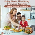 thumbnail image 6 of Razab 3900ml & 520ml Large Glass Food Storage Containers with Lids - Leakproof, BPA-Free Large Meal Prep Container Ideal for Roasting Turkey, Store Leftover - Microwave & Oven Safe, 6 of 9