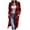 Red, variant on Meichang Shacket Jacket Women Long Sleeve Flannel Jacket Women Buttons Plaid Cardigan Womens Fall Fashion 2023 Checkered Long Coat Top